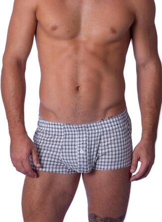 BIMONI Боксер чоловічий з бавовни, низька посадка, сексуальний, труси, білий, розмір M