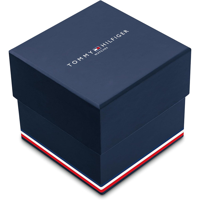 Чоловічий аналоговий багатофункціональний кварцовий годинник Tommy Hilfiger з силіконовим ремінцем, водонепроникність 5ATM, синій