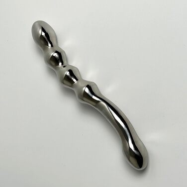 Масажер для простати YILUQIFLY G-Punkt - сталевий, з нержавіючої сталі, для дорослих, з подвійним наконечником