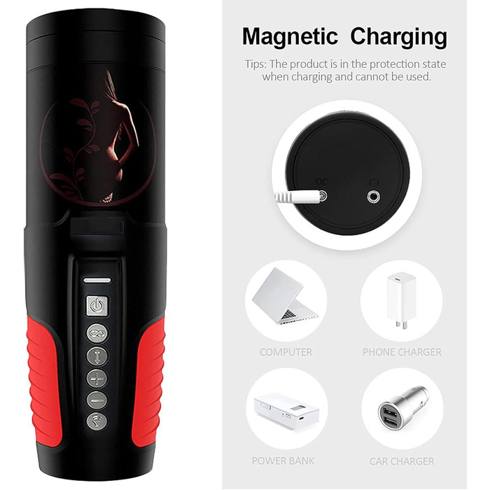 Автоматичний електричний мастурбатор-чаша з телескопічною функцією та режимами обертання. Масажер для чоловіків з 3D силіконовою вагіною, стимулятор пеніса