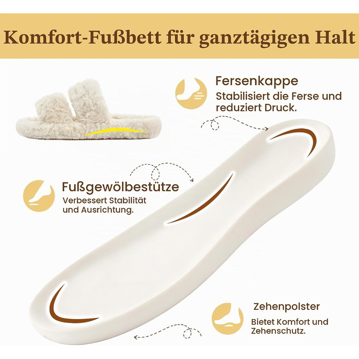 Жіночі м'які капці RockDove з ефектом пам'яті (Memory Foam), бежеві, розмір 40/41 EU