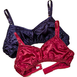 2 шт. Шовкові бра Seiden-BHS Ultradünne для жінок, без кісточок, м'які та зручні для повсякденного носіння, 2025 (18,34/75) 34 18