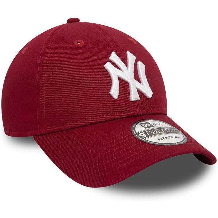 Кепка New Era MLB League Essential 9Twenty New York Yankees — регульована бейсболка, червона, один розмір