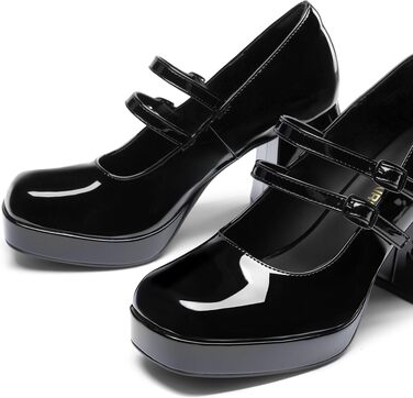 Жіночі закриті туфлі-човники Dream Pairs, чорні, розмір 36.5 EU