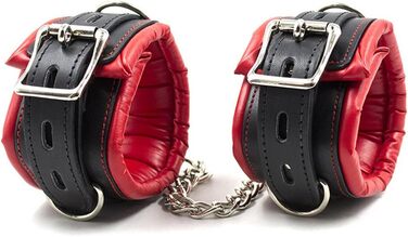 Набір наручників та кайданок для ніг Hanyi Leder з м'якою підкладкою, для БДСМ, сексуальних ігор, для жінок та чоловіків