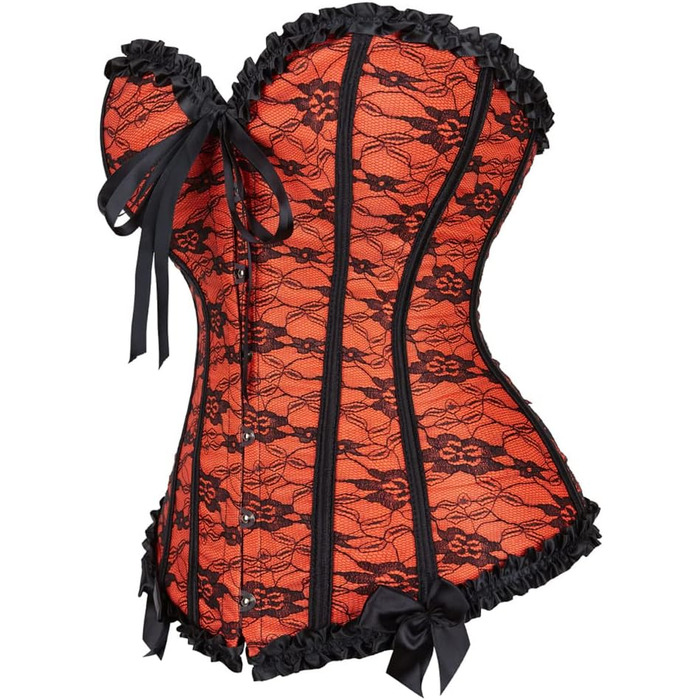 Корсет-корсет Grebrafan для жінок, апельсиновий (36-38)