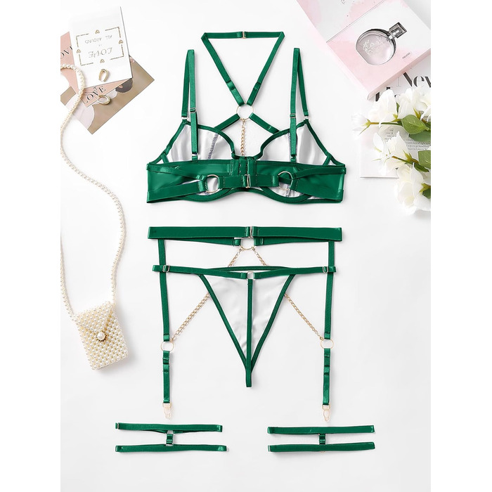 Жіноча білизна Lilosy, труси, розмір M, колір хакі (армійний зелений)