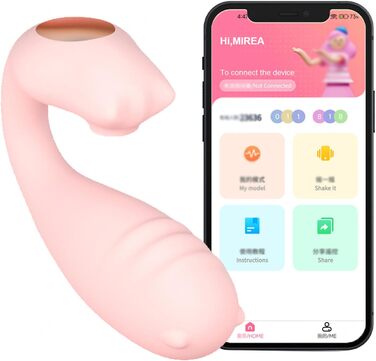 Вібратор для жінок та пар з пультом керування Bluetooth, 9 режимів вібрації, рожевий