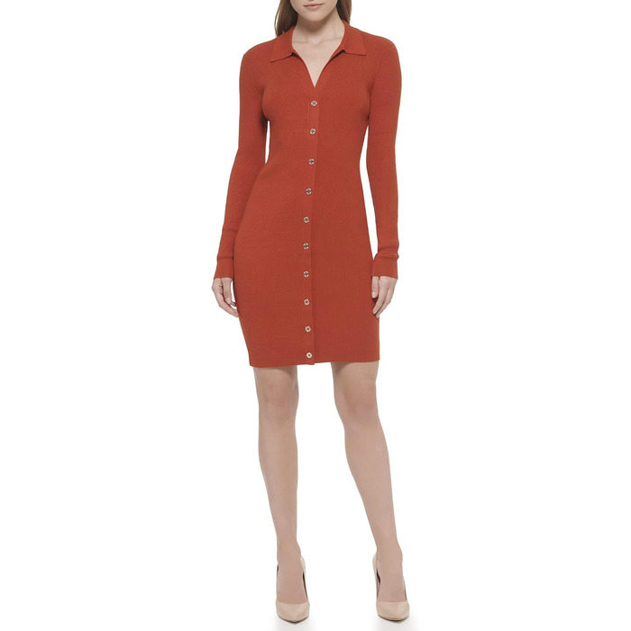 Пальто Tommy Hilfiger жіноче трикотажне з ґудзиками, сукня-пальто XL колір паприка