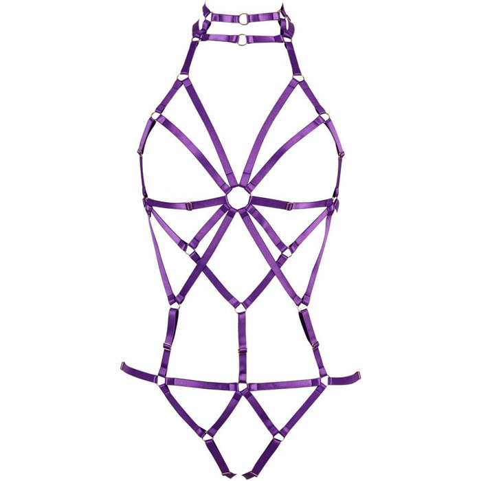 Корсет-нагрудник BANSSGOTH для жінок, фіолетовий, готичний стиль, регульований, для фестивалів та рейвів