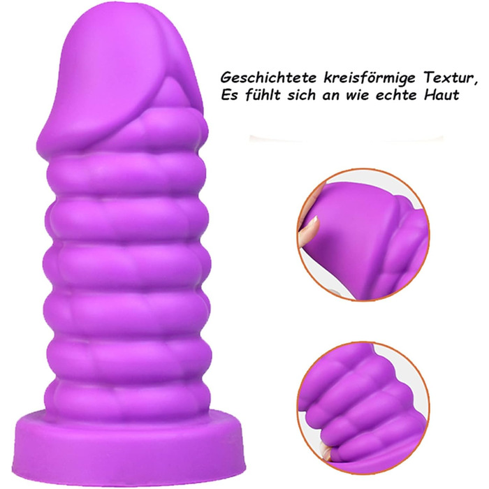 Анальний плаг Hrekssi XXL з великим діаметром, з сильним присоском, для стимуляції G-точки, анал-вагінальний мастурбатор, BDSM, еротичні іграшки для жінок, чоловіків та пар, блакитний