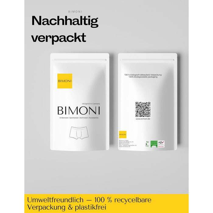 BIMONI Боксер чоловічий з бавовни, низька посадка, сексуальний, труси, білий, розмір M