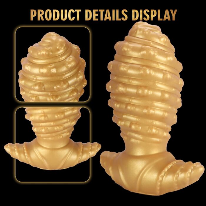 Анальний дildo Jomyu з силікону, великий розмір, конічна форма, T-подібна основа, для чоловіків та жінок