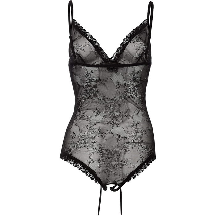 Корсетний боді Obsessive Slevika, чорний, розмір 34 (виробничий 36)