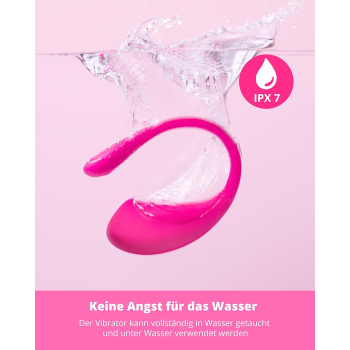 LOVENSE Lush 3: Вібратор для жінок G-точки з Bluetooth, 10000+ режимів, водонепроникний IPX7, силікон