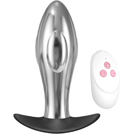 Вібратор ануса YcsLust з металу, дистанційне керування, 10 швидкостей, для жінок/чоловіків/пар, портативний