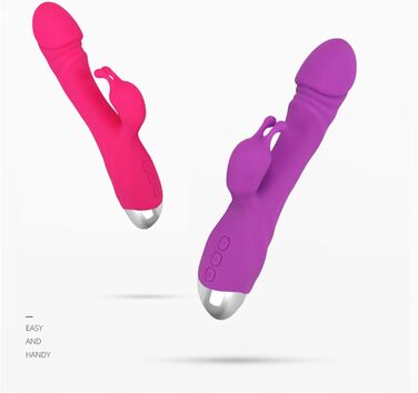 Вібратор для жінок: кліторальний та G-точковий, силіконовий кролик, 10 режимів вібрації, анальний дildo, реалістичний секс-іграшка, рожевий