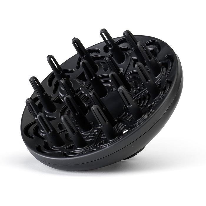 Фен для волосся BaByliss Turbo Smooth D572DE, 2200 Вт, з іонізацією та дифузором, 3 температурні режими, чорний