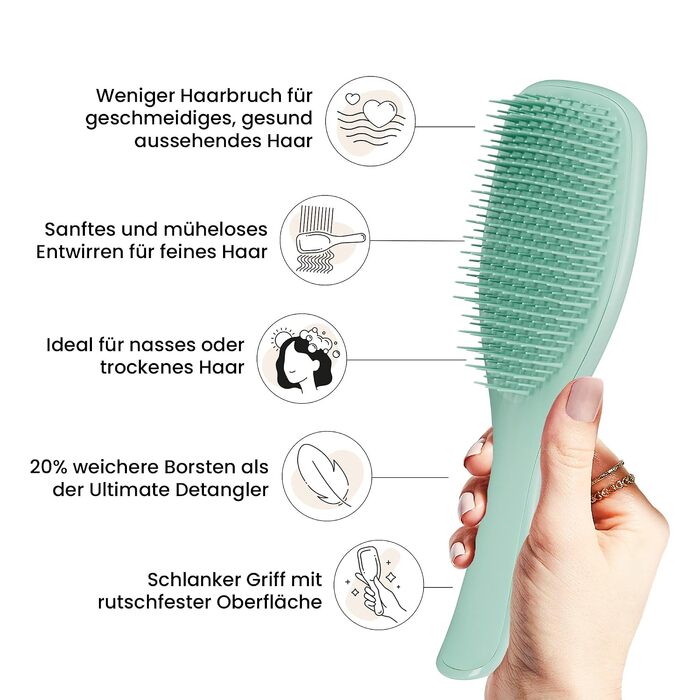 Щітка для волосся Tangle Teezer Ultimate Detangler для фарбованого, тонкого та рідкого волосся, темний петроль