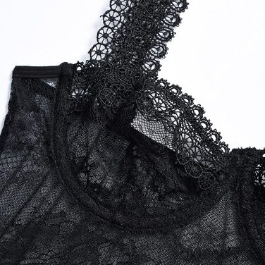 Сексуальна жіноча білизна: мереживний комплект, сукня, прозорий чорний мереживний набір, для пишних форм