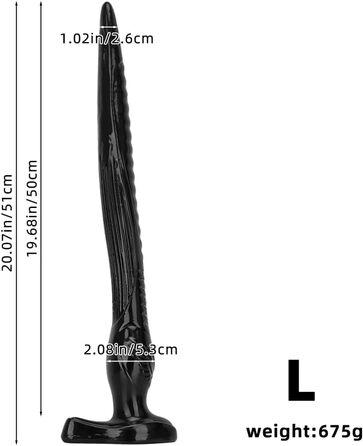 Анальний секс-іграшка з сильним присоском (Large) - великий, гнучкий, з ПВХ