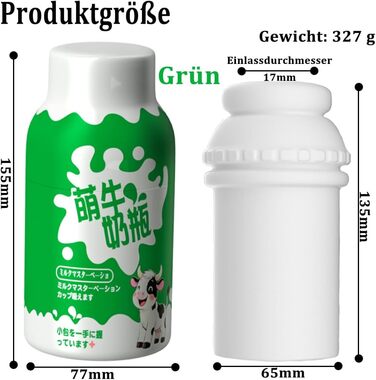 Масажер для чоловіків Kuaecr - Реалістичний секс-іграшка з 3D-анатомією, для соло-інтимних задоволень (зелений)
