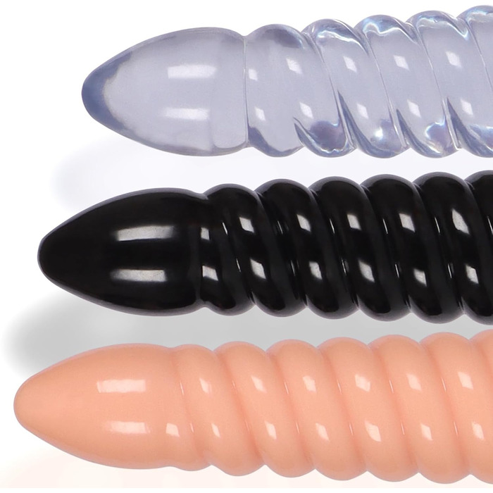 Анальний масажер Qiyasex Langer Analdildos з присоском, XXL великий, для простати, тренажер ануса, синій