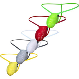 Сексуальна чоловіча стрінг-труси Faringoto, низька посадка, прозорі, танга, сумка, покращений бікіні, нижня білизна, T-подібний задній шов L, 5 кольорів