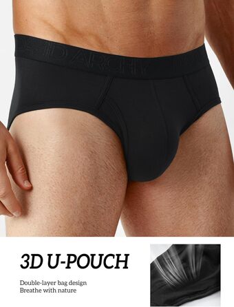 Чоловічі труси DAVID ARCHY (4 шт.) з бамбукової віскози, XL, сірі