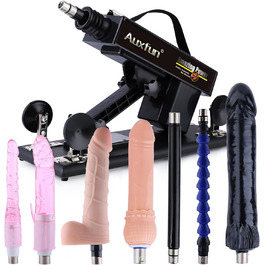 Секс-машина з дилдосами та мастубатором, Love Machine з 8 насадок-дилдо, секс-іграшки для жінок та чоловіків