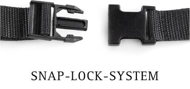 Секс-іграшка для жінок FESTSITZENDER STRAP ON з системою SNAP-LOCK, чорний силікон, 21x4.5 см