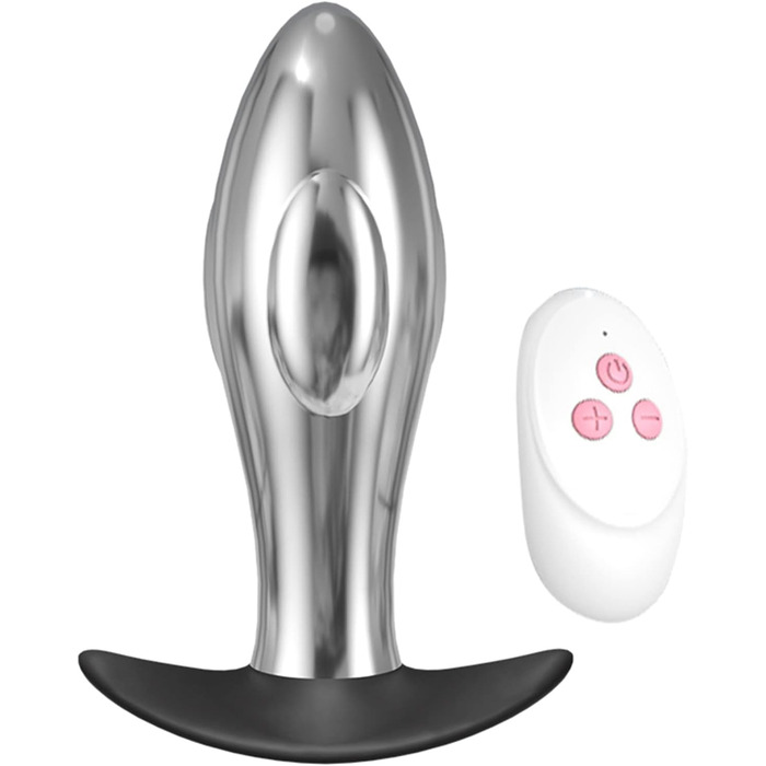 Вібратор ануса YcsLust з металу, дистанційне керування, 10 швидкостей, для жінок/чоловіків/пар, портативний