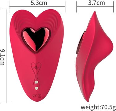 Вібратор для жінок та пар з пультом дистанційного керування, 10 режимів, Butterfly Vibrator