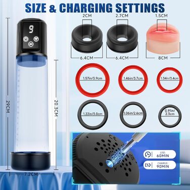 Набір секс-іграшок для пар Eisches: вібратори з 10 режимами, стимулятори клітора, сосків, пеніса, кільце для пеніса, анальний плагін