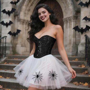 Жіночий топ VONMELLI Butier Korett з мереживом, чорний, розмір M