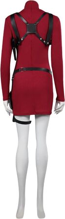 Косплей костюм Ади Вонг: сексуальне в'язане червоне плаття-костюм для Хелловіну, карнавалу та вечірок