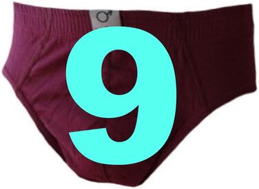 Чоловічі труси BestSae247 з тонкого рипу, 100% бавовна (3, 6, 12 шт. в упаковці). Розміри: 3XL (9 шт.)