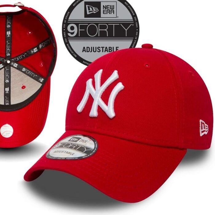 Кепка з регульованим розміром New Era 9FORTY NY Yankees, червона 10531938