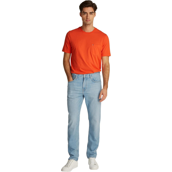 Чоловічі прямі джинси Tommy Hilfiger Denton Denim (колір Heron Blue), розмір 36W / 34L