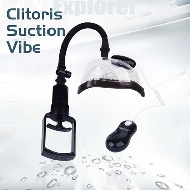 Жіноча мушля-насос для вагіни з вібрацією клітора, 12 режимів вібрації, ручний вакуум, жіноча іграшка для дорослих, кліторальний присосок