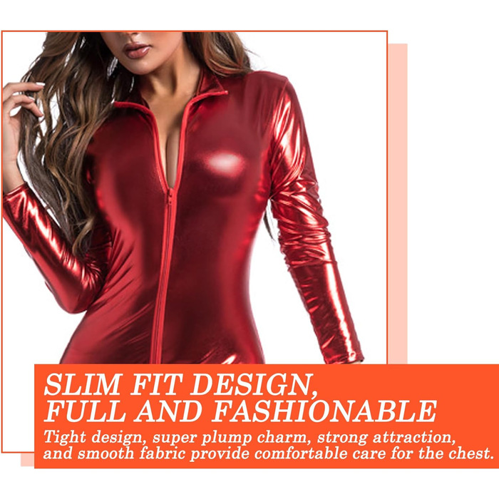 Жіноча спідня білизна FLYSL: сексуальна спідня білизна з латексу, червона, розмір XL