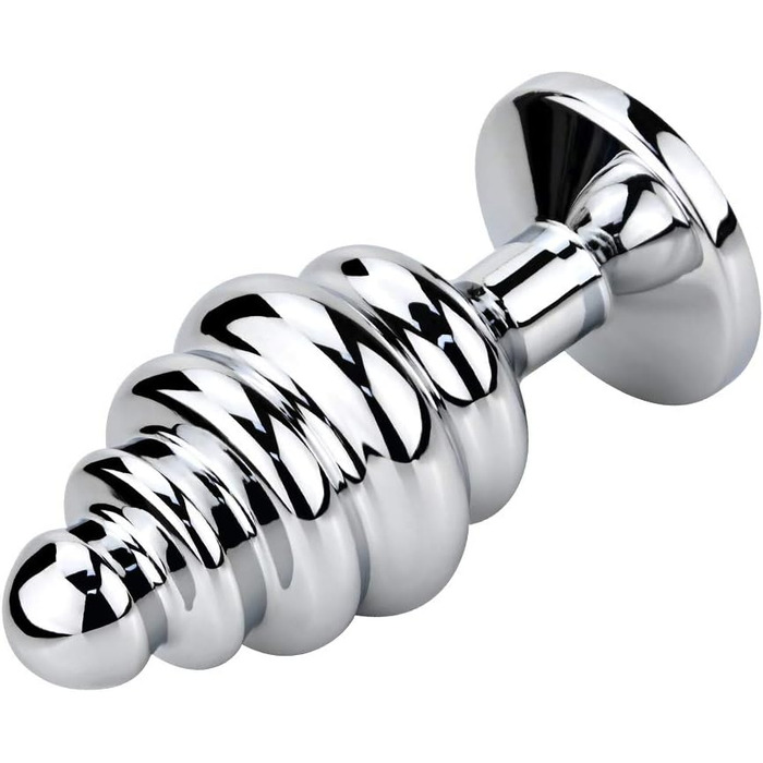 Набір анальних пробок SXOVO (великий + середній + малий) з металу та інкрустацією камінням для чоловіків та жінок