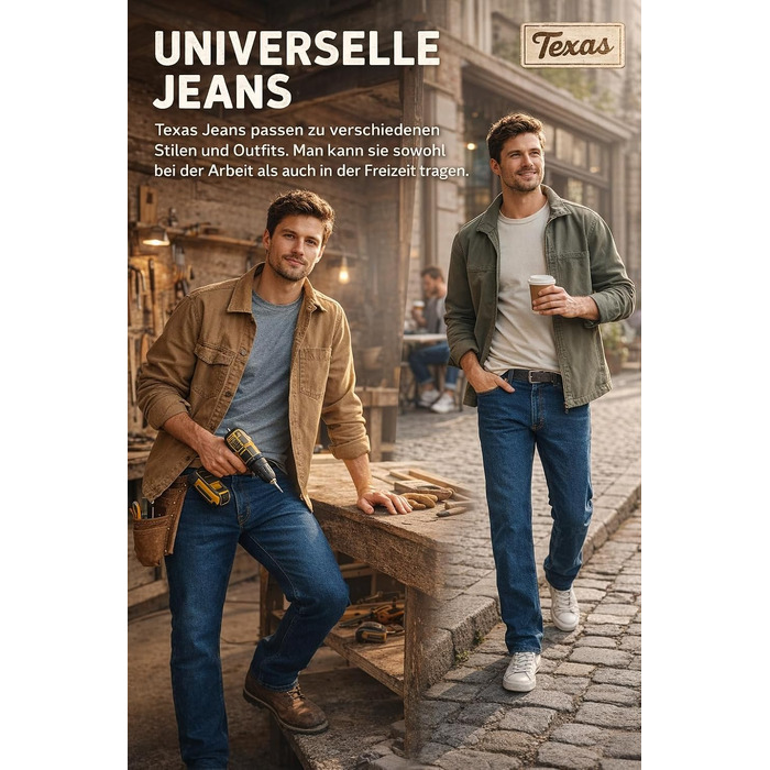 Чоловічі джинси Wrangler Texas Regular Fit Stretch, прямі денімові штани з бавовни, колір Darkstone (Темно-сірий), 34W / 32L