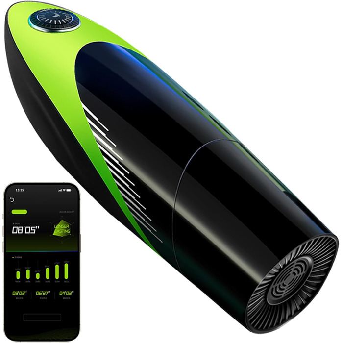 Електричний масажер для чоловіків з 10 режимами, телескопічна функція та 10 вібрацій, масажер для статевих органів, сексуальна іграшка для чоловіків (42° нагрів)