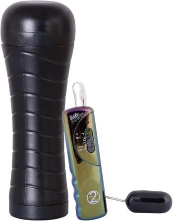 You2Toys Pussy to go - вібраційний мастурбатор для чоловіків з внутрішньою структурою, 3 режими, чорний/нюдовий