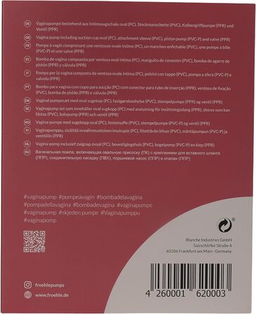 Насос вагінальний Frohle VP007 Solo Professional, прозорий (1 шт.)