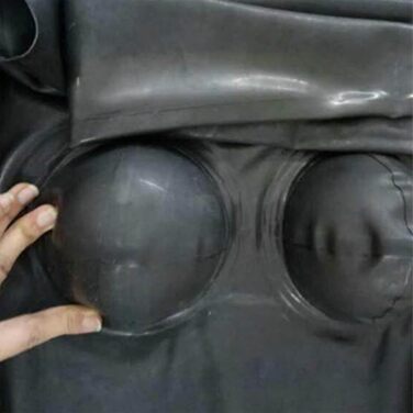 Комбінезон-боді з латексу для жінок та чоловіків, обтислий костюм для вечірок та спорту, з 3D-грудьми, на блискавці, шкіряний вигляд