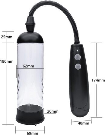 Електричний тренажер для збільшення статевого члена для чоловіків QgLust з 3 режимами, для ерекції та мастурбації