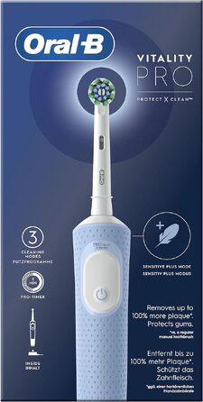 Електрична зубна щітка Oral-B Pro Vitality, синя, з 1 насадкою, від Braun