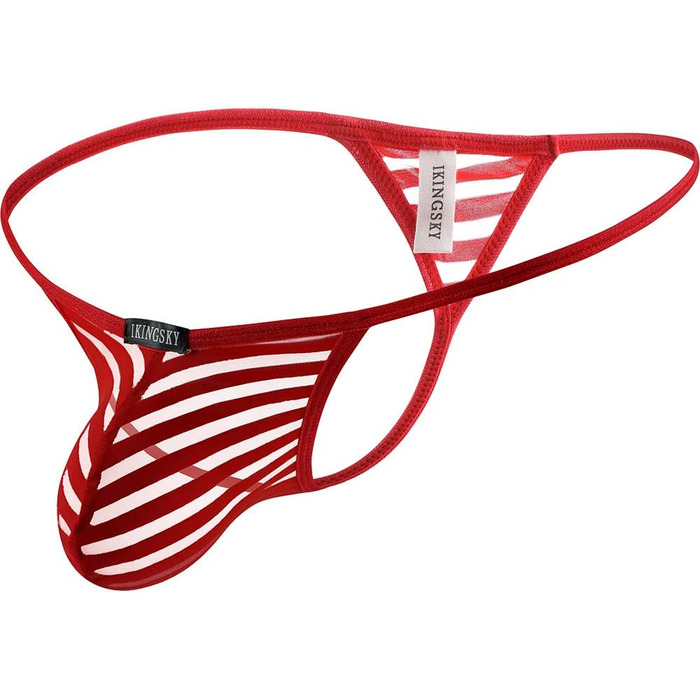 Сексуальні танга для чоловіків iKingsky з вигинкою, 6 штук, XL